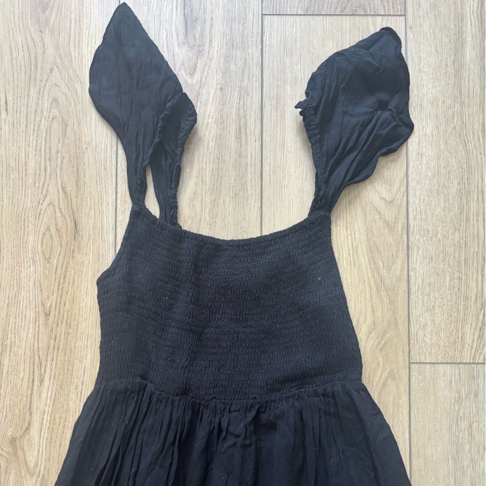 Carly Jean Rushed Ruffle Maxi Dress